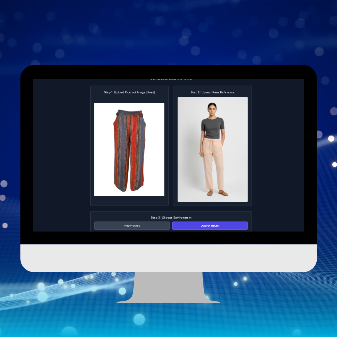 AI Try-On Tool (Pant) V2 – Change Background and Model